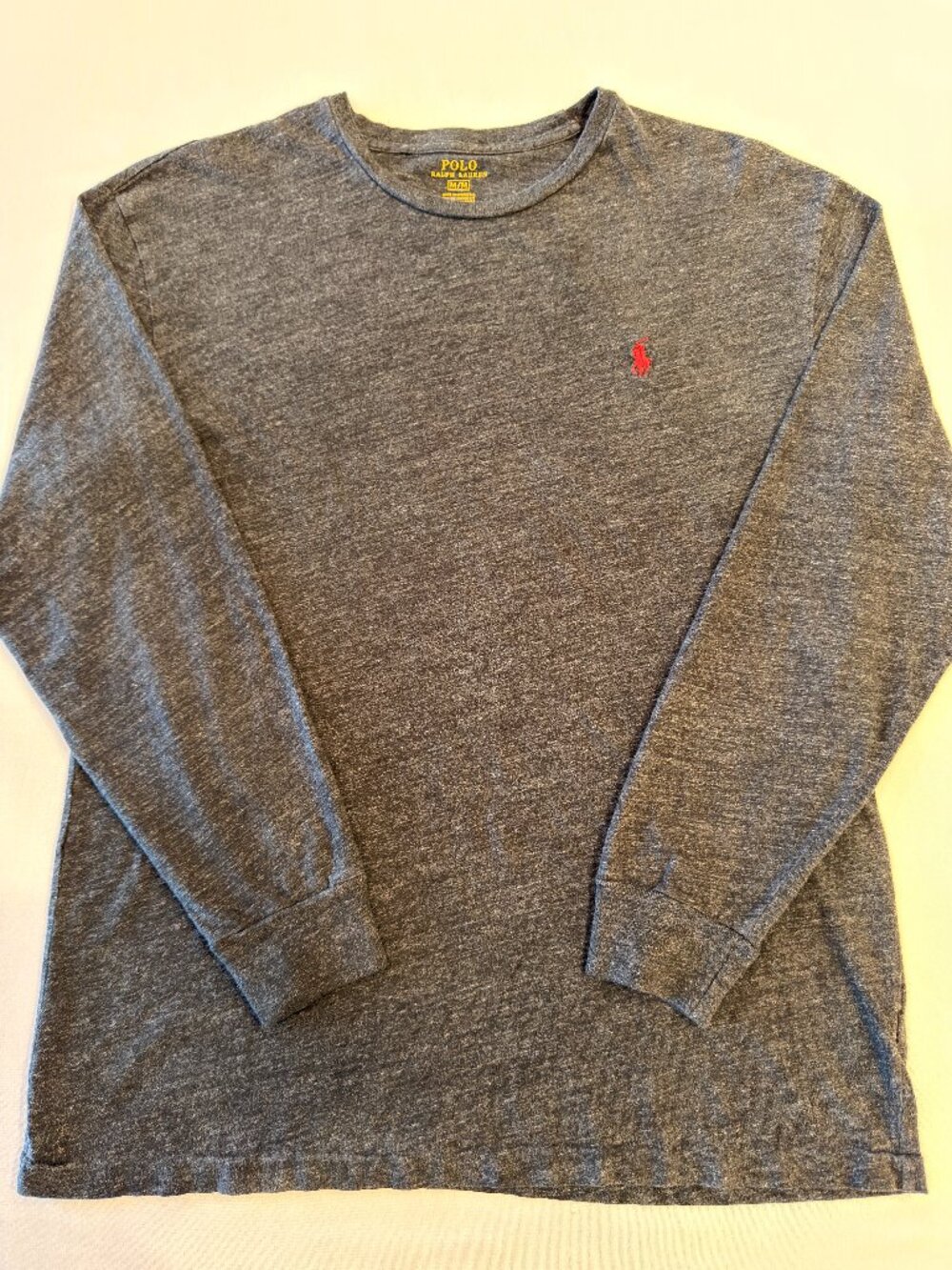 Polo Ralph Lauren Heather Gray Long-Sleeve Tee M